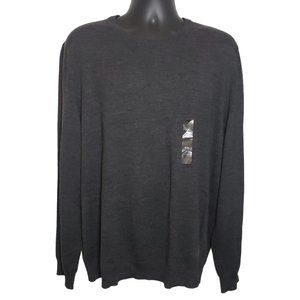 Alfani Men's Gray Scoop Neck Sweater Sz XXL